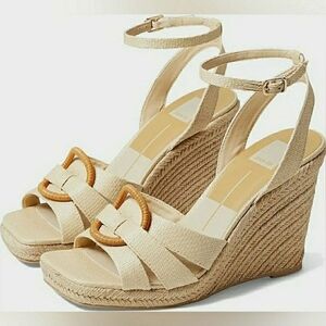DV 10 Retro Mod Boho Natural Espadrilles Wedges New